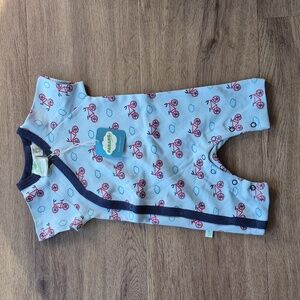 NWT Parade Organics romper 0-3m bike print
